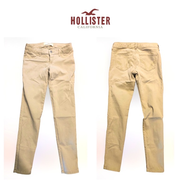 NWOT Hollister Low Rise Khaki Skinny Jeans Sz 3 w26 - Picture 2 of 10
